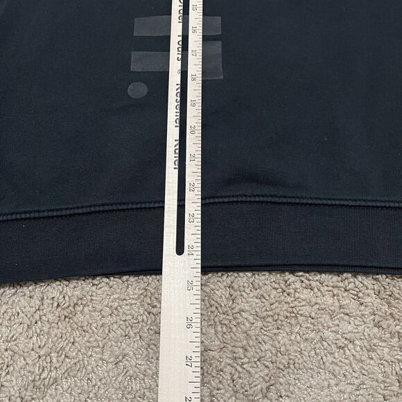 VTG Nike Sweatshirt Mens Medium Black Galaxy Overprint Just Do It Y2K Skateboard - Picture 9 of 11